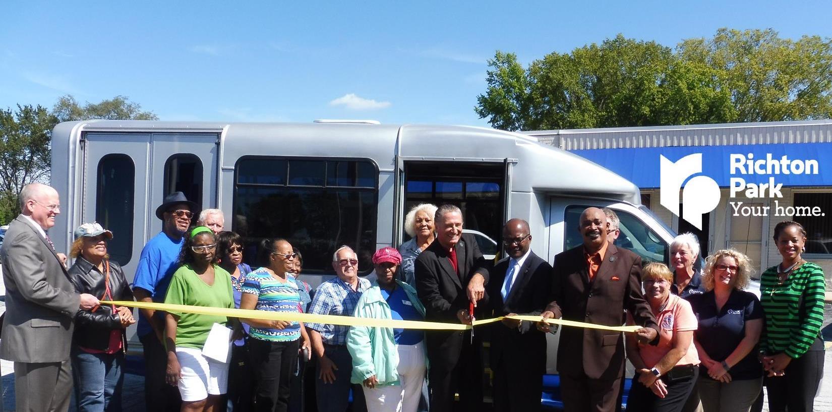 Richton Park Pace Bus Ribbon Cutting Cover Pic