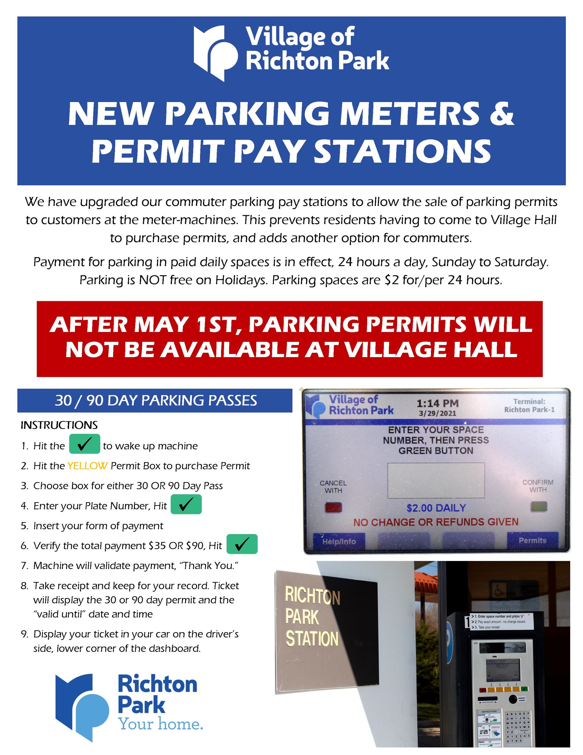 Richton Park Parking Meters New 2021