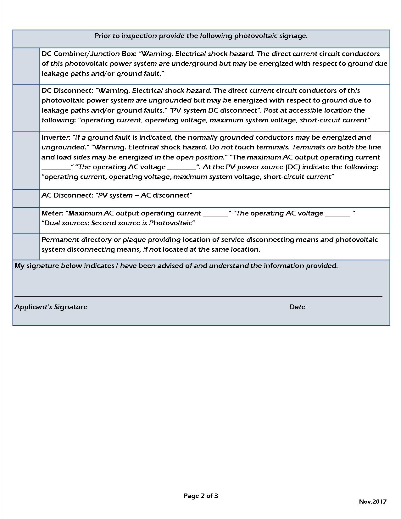 Richton Park - Solar Panel Checklist - p2