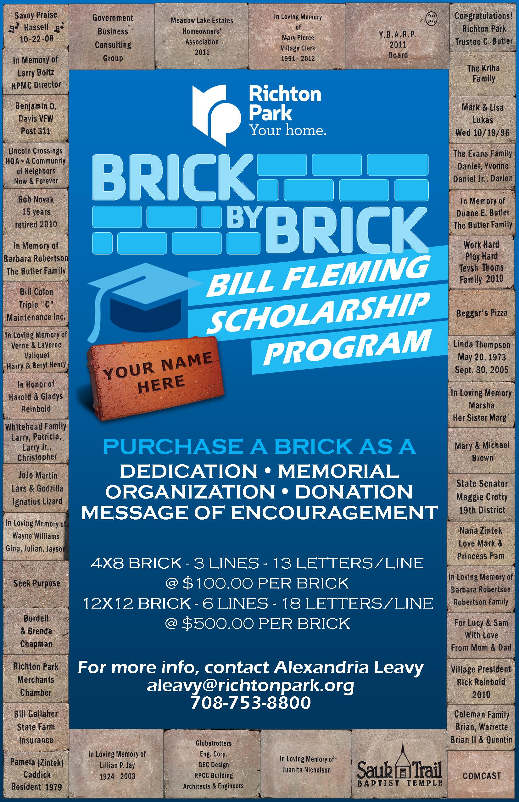 2020 Brick Dedication Poster