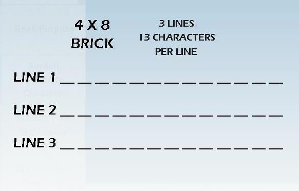 4x8 Brick Lines