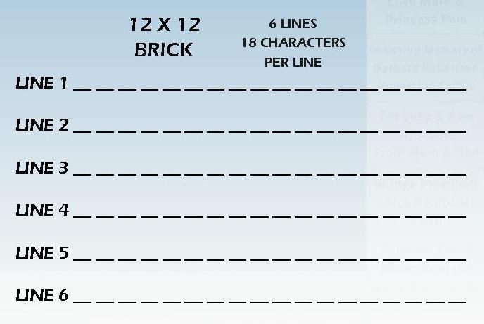 12x12 Brick Lines