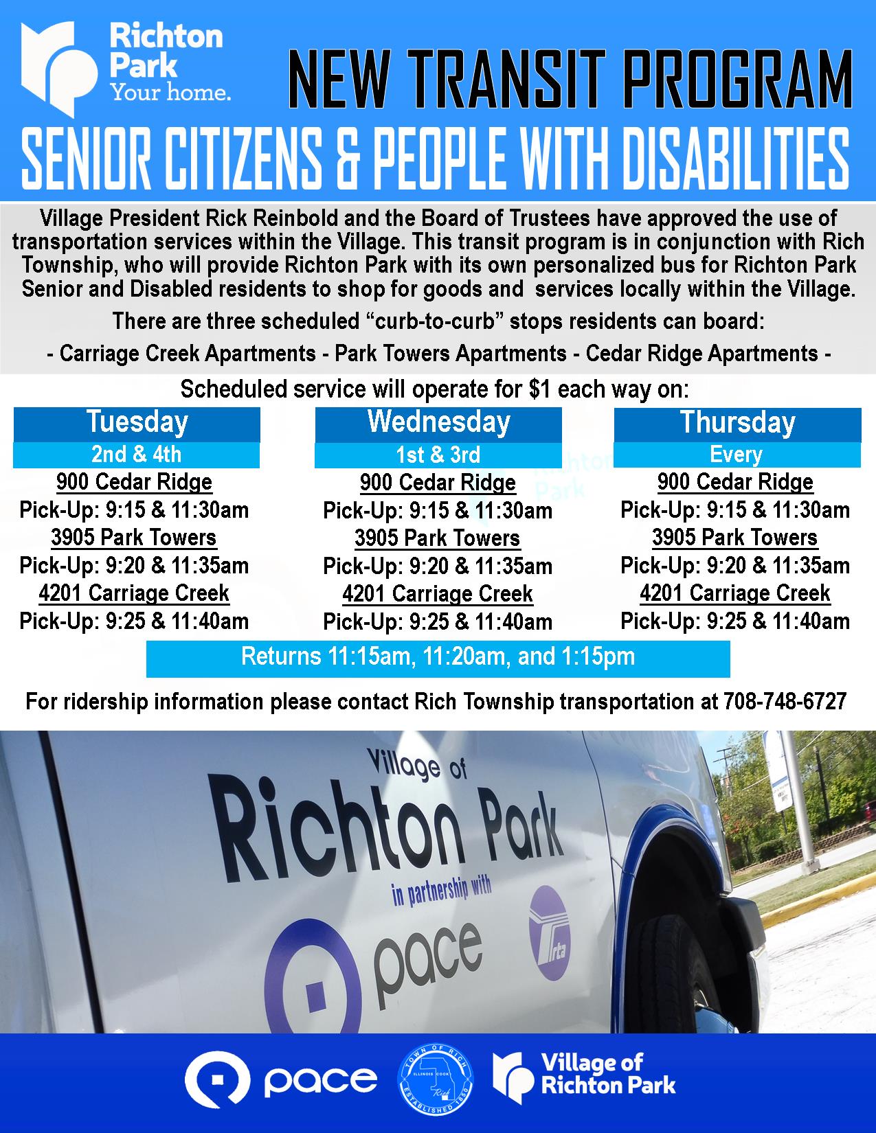 Richton Park - Township - Transit Program 2019