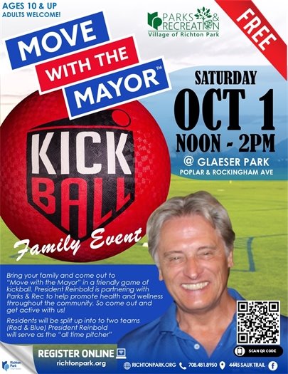 Move with the Mayor Kickball Event 