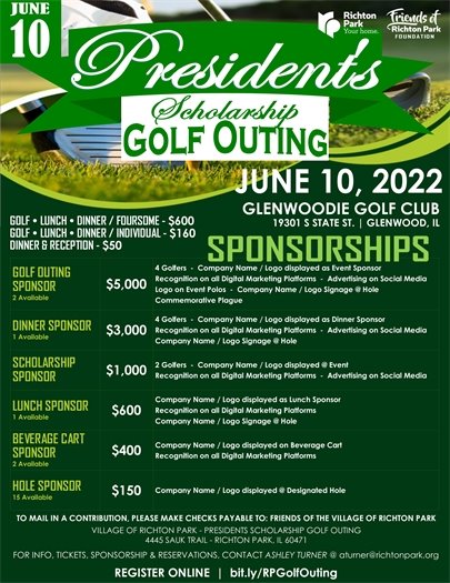 Richton Park Golf Outing Sponsorship