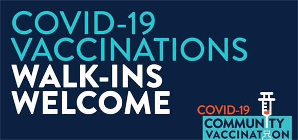 Vaccination Walk-Ins Welcome