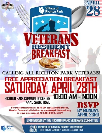 Richton Park Veterans Resident Breakfast