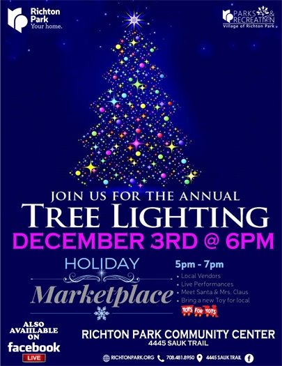 Holiday Tree Lighting & Marketplace