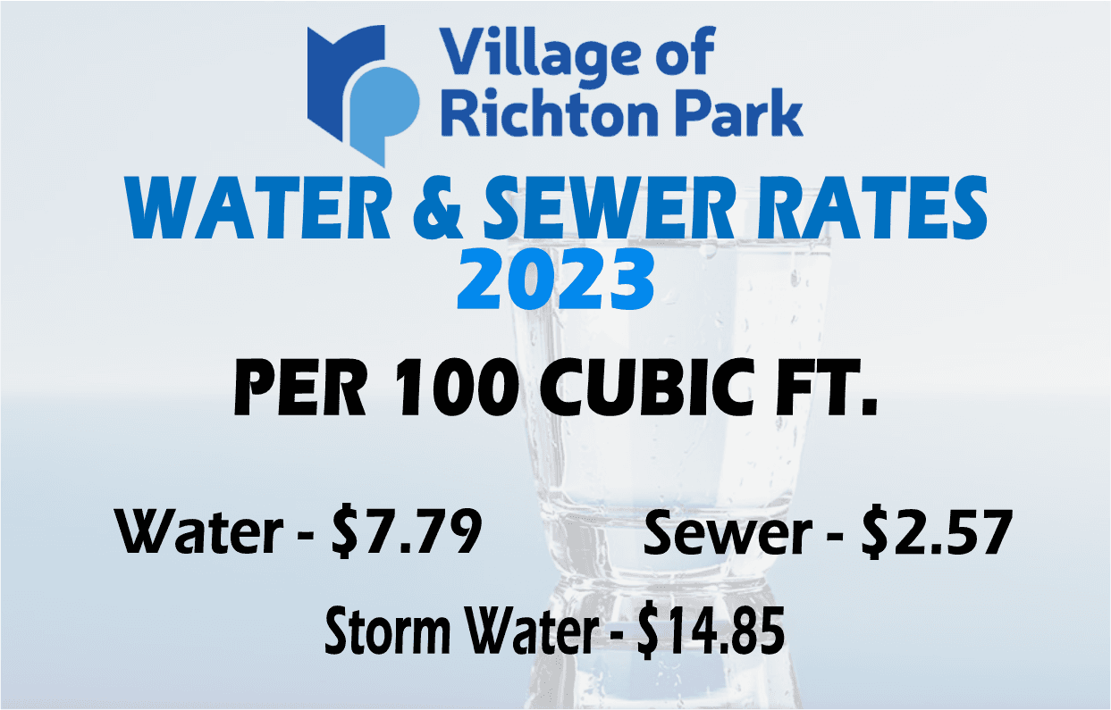 Water n Sewer Rates 2023 - cubic ft